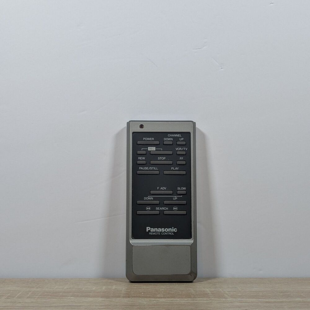 Panasonic VSQS0114 Remote Control OEM VCR/TV Remote Untested With Battery Cover